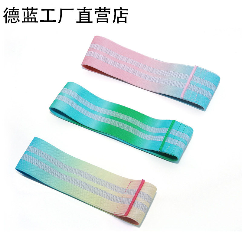 翘臀圈深蹲乳胶丝防滑弹力带松紧带瑜伽拉力带跨境虐臀圈带阻力圈