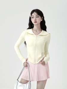 j2c尖叫宇宙海军领防晒衣UFP50+女瑜伽服夏原纱防紫外线修身外套