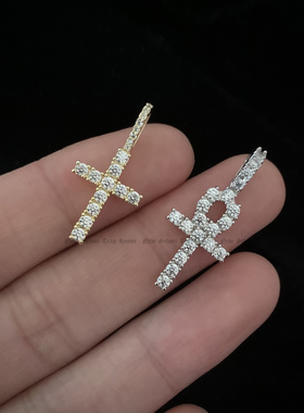 mini迷你项链嘻哈风十字架吊坠