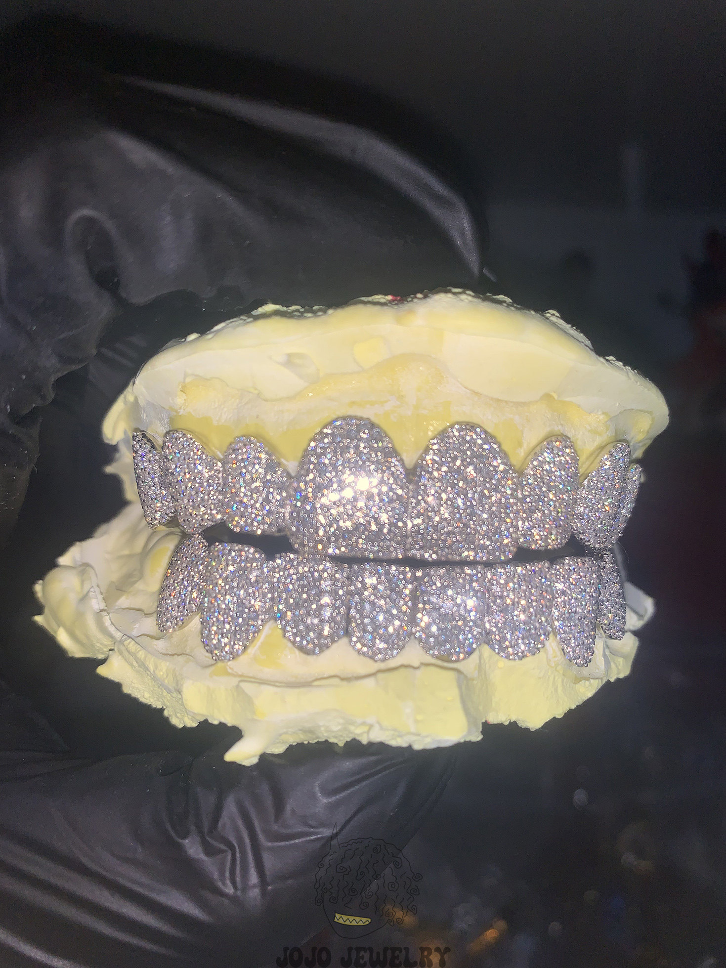 thumbnail for Platinum grillz hip-hop braces custom 16 diamond-encrusted teeth full of diamonds Moissan-inlaid accessories American style