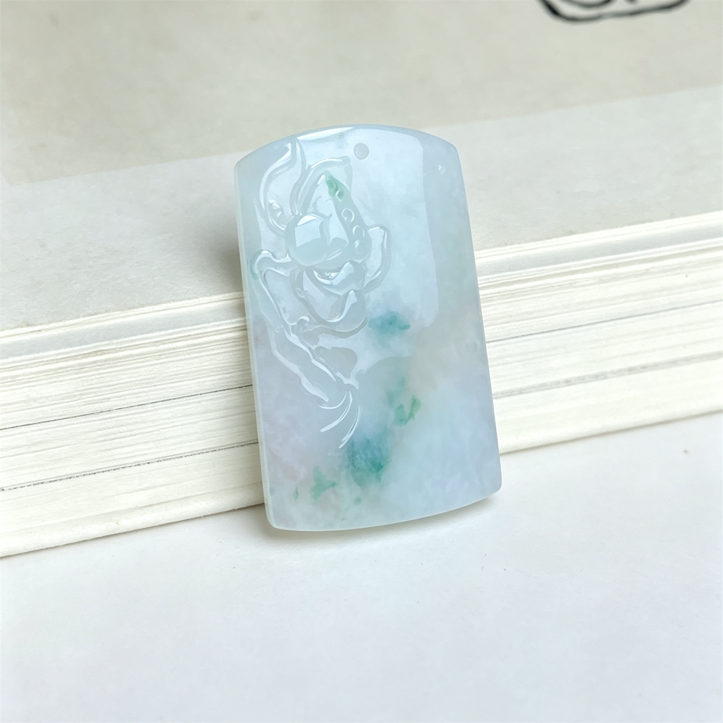翠贵人冰糯飘花老坑花开富贵吊坠