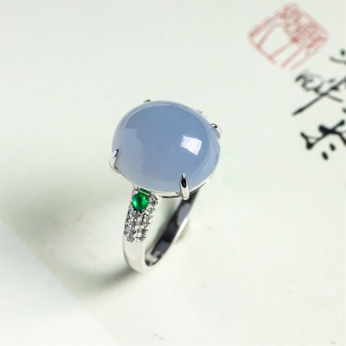 翠贵人18K老坑紫罗兰女款戒指