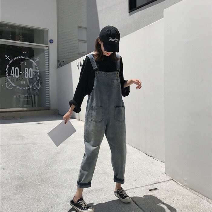 cowboy straps trousers Autumn and winter Korean Edition 2019 new pattern Easy Versatile Little Conjoined trousersin the Women's clothing/Boutique , Jeans  category - from Buy2taobao.com to provide professional Taobao agent buy service