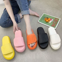 Giày dép nữ xu hướng phiên bản Hàn Quốc ngoài trời mùa hè cá tính hoang dã mặc Velcro dày đáy dép sandal thủy triều - Dép bán dép nữ đẹp