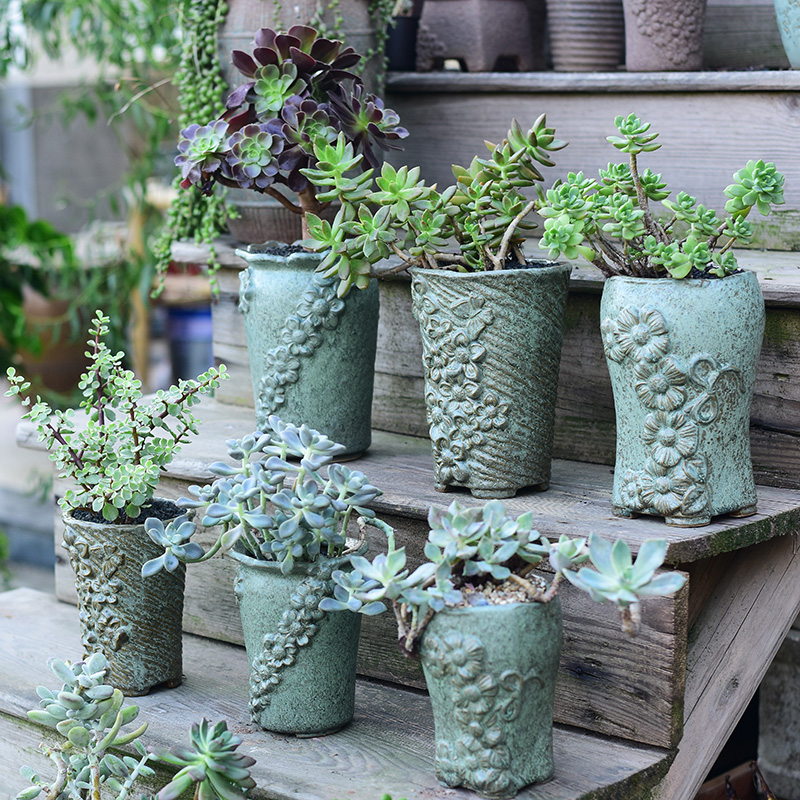 创意花盆陶瓷法师肉肉植物