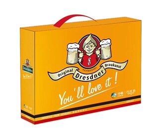 量大优惠中粮名庄荟费尔德堡白啤黑啤空啤酒礼盒中秋礼品盒手提盒