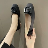 Весенняя обувь, комфортная черная универсальная униформа медсестры, туфли, коллекция 2023, мягкая подошва