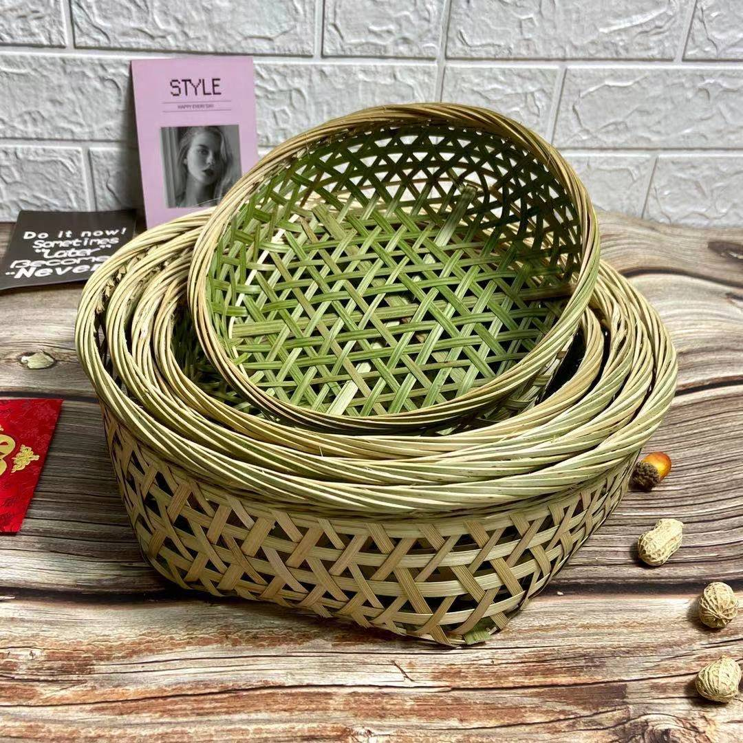 竹编织六角竹篮装年糕篮高压锅生蚝竹笼馒头筐小竹筐餐厅点心蒸盘,特色手工艺,竹编/竹雕,淘宝优惠券,粉丝福利购,淘宝优惠卷