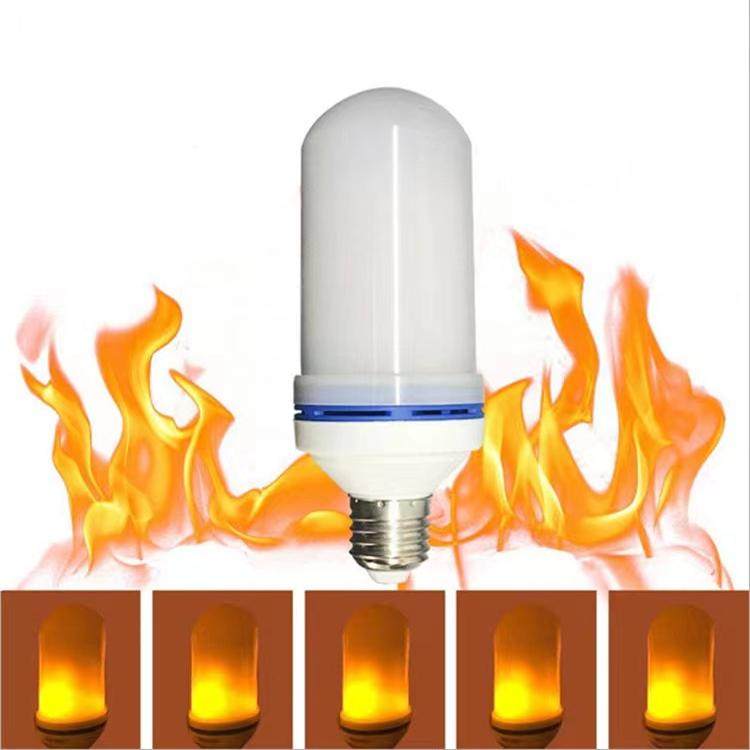 LED仿真火焰灯泡草坪路边灯婚庆蜡烛灯泡E27灯泡灯笼火光重力反向