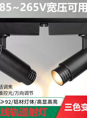 15~60°可调焦LED轨道射灯聚散光