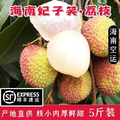 顺丰空运海南无核荔枝5斤礼盒装