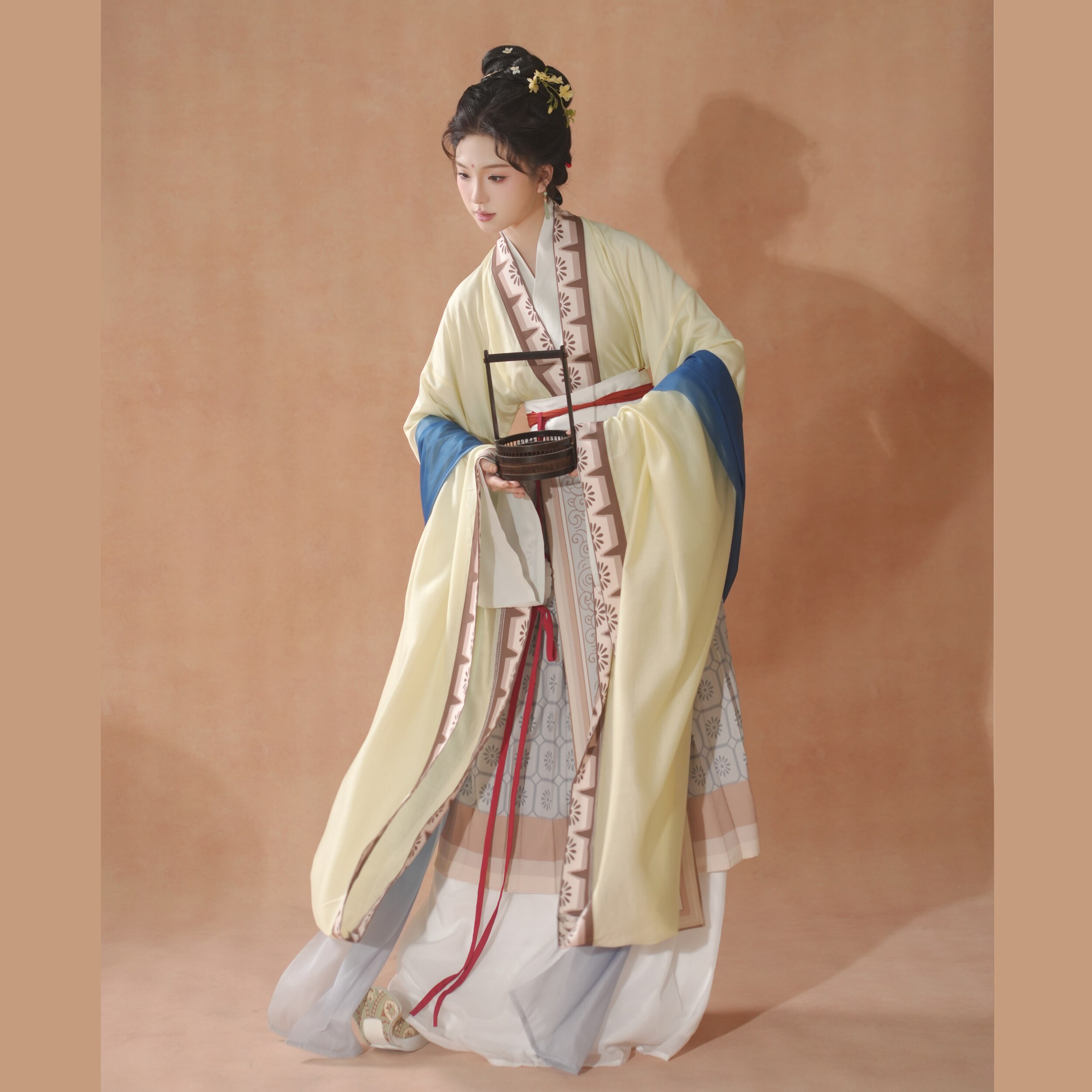 汉墨记汉服麻姑献寿图神仙服国风复原二创仿古画宋制广袖仕女图女