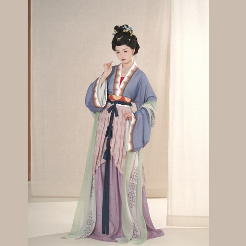 复原仿古画百美图仕女图汉服神仙