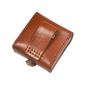 指北针皮套真牛皮材质适合各类指北/南针户外越野定位罗盘用皮套