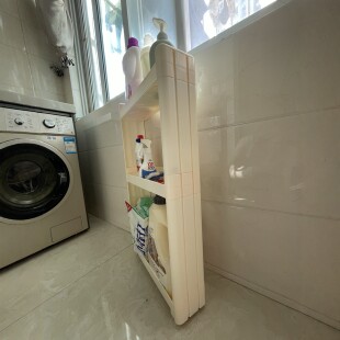 10cm超窄缝隙柜冰箱侧边厨房收纳极窄储夹缝置物架门后推车7