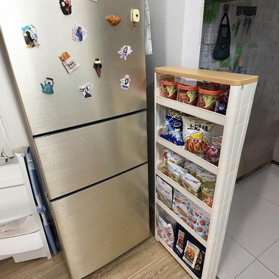 10cm10厘米厨房窄缝收纳柜冰箱缝隙极窄夹缝置物架侧面窄柜窄架