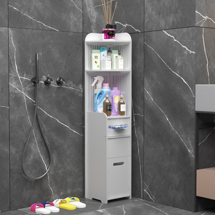 卫生间置物架落地式多层三角浴室墙角收纳柜厕所夹缝转角马桶边柜