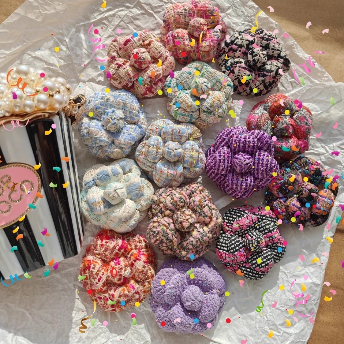 复古时髦经典法式山茶花胸针