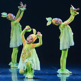 儿童六一演出服禾下乘凉梦舞蹈服装稻田里的中国梦小兰花奖表演服