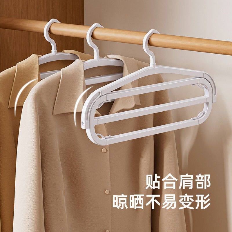 多功能加长衣架伸缩衣架晒被单被子挂衣架防滑家用晒浴巾床单神器