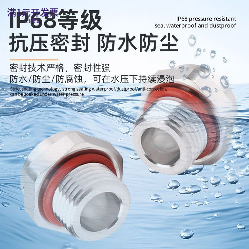 跨境热卖M3-M16金属LED呼吸器电