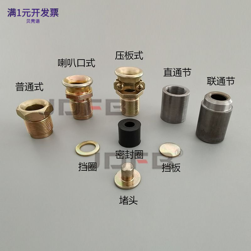 A3型喇叭嘴防爆橡胶圈镀锌垫圈堵