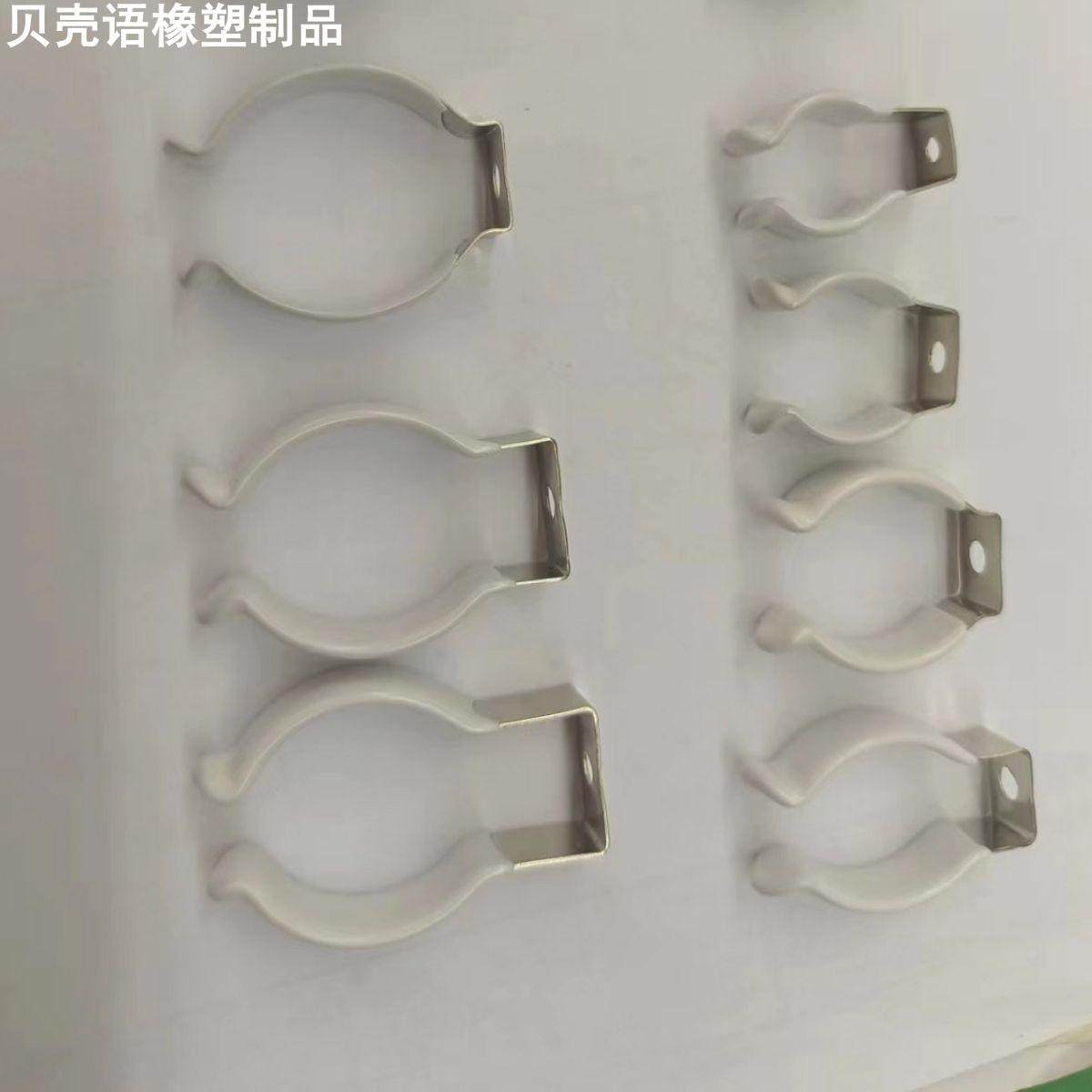 T8灯管夹包胶T3T4T5T6T7T9T10灯夹不锈钢弹簧夹6MM~32MM抱箍卡扣