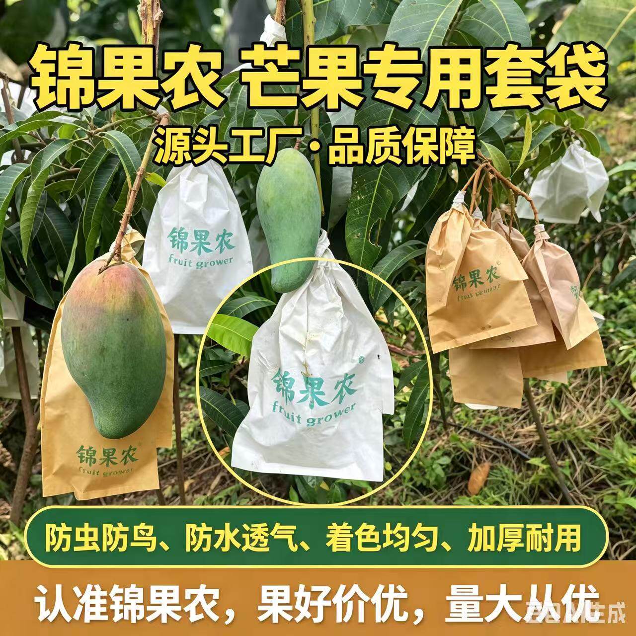 芒果套袋专用袋加厚防水防鸟