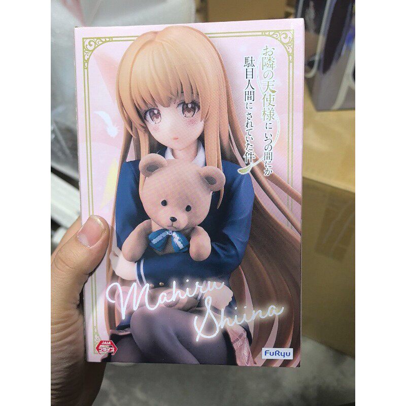 日本正版 FURYU 邻家的天使 椎名真昼 抱小熊坐姿 泡面压景品手办