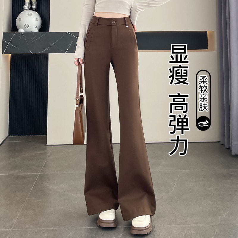 卡色西装微喇裤女2026新款春季薄款修身显瘦高腰垂感喇叭裤高个子,女装/女士精品,西装裤/正装裤,淘宝优惠券,粉丝福利购,淘宝优惠卷