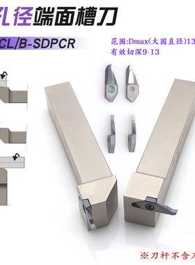 小径端面大切深SDPCL/B-SDPCR环形槽深孔DPCL刀片钢件不锈钢铜铝