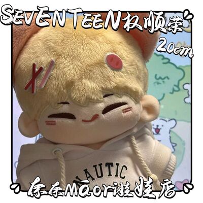 SEVENTEEN权顺荣属性顺顺猪20cm棉花娃娃精致可爱明星高颜值公仔