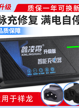 适用祥龙电动车电瓶充电器48V12AH60V20AH72V30AH96V84V80V50断电