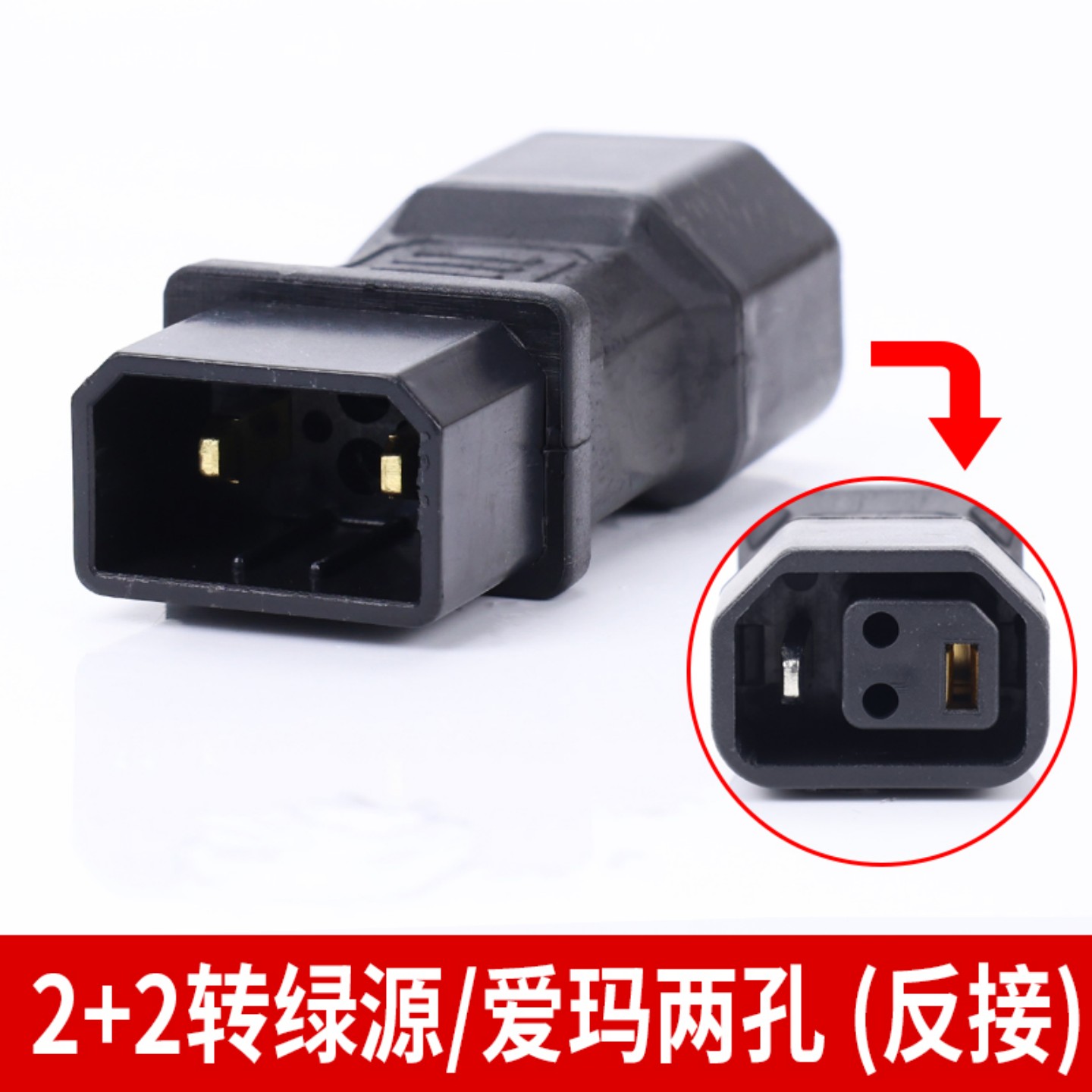 2+2充电器转安尔达绿源两孔