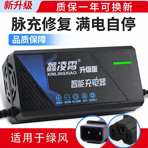 适用电动车充电器通用绿风96V