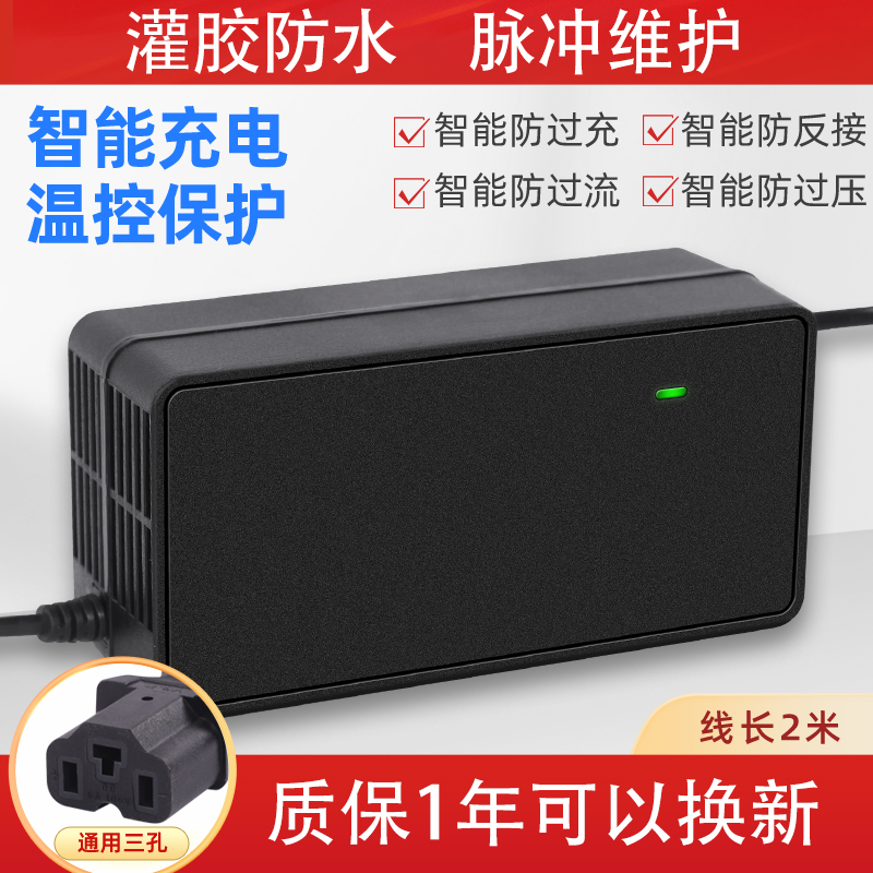 防雨防水电动车电瓶充电器48v12ah60v20ah72v小龟王三轮车通用款