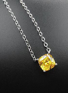 珠宝欧美新款女式黄钻吊坠性感优雅项链个性创意礼物