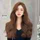 假发女八字刘海中分长发全头套式 仿真人发大波浪微卷中长卷发 时尚