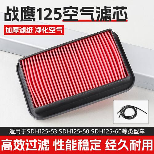 德国进口摩托车DH125-51A-53-55-56过滤器战鹰125 CBF锐彪空气滤