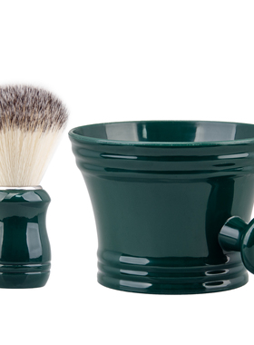 ZY男士剃须刷套装胡子刷尼龙刷刮胡刷湿剃起泡沫打泡胡须刷皂碗