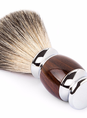 ZY剃须刷子獾毛刮胡刷胡子刷老式软毛泡沫刷洁面刷刮脸清洁刷礼物