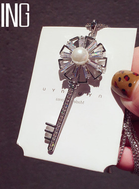 百搭长款吊坠挂件韩国配饰毛衣链