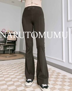 女款 小姐姐全球购ED 弹力打底裤 美拉德 24秋Z04 HARDY水钻LOGO