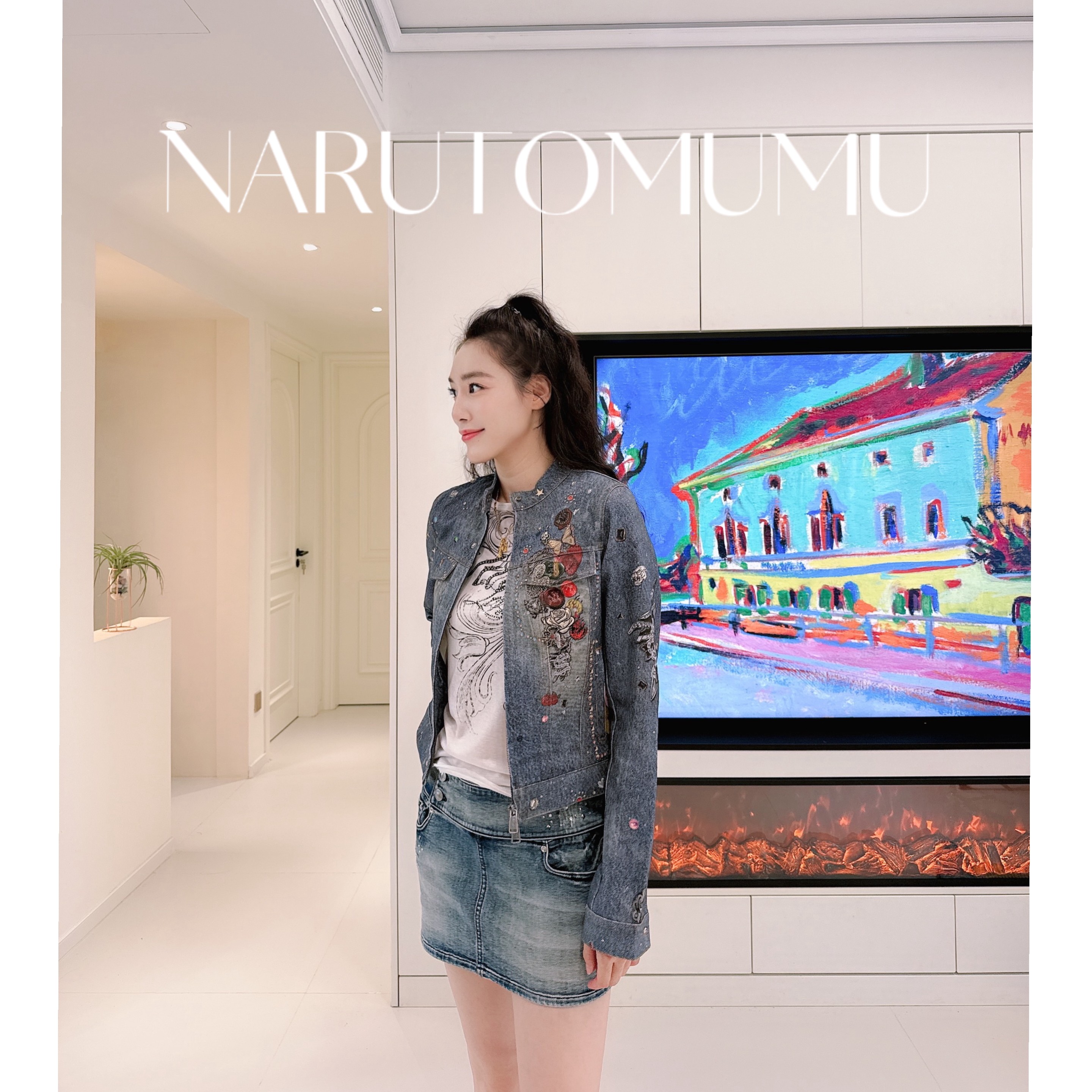 小姐姐全球购ED HARDY 刺青满身印花 牛仔外套 女款 25秋07