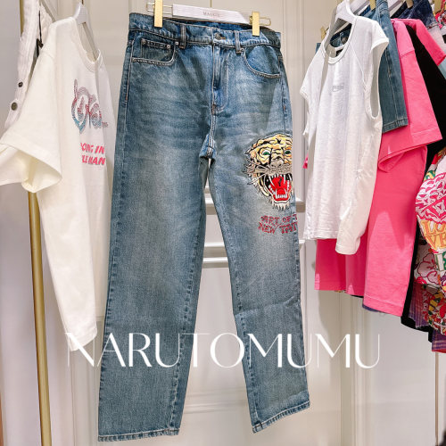 小姐姐全球购ED HARDY classic经典刺绣虎头logo 牛仔裤 男款 Z05