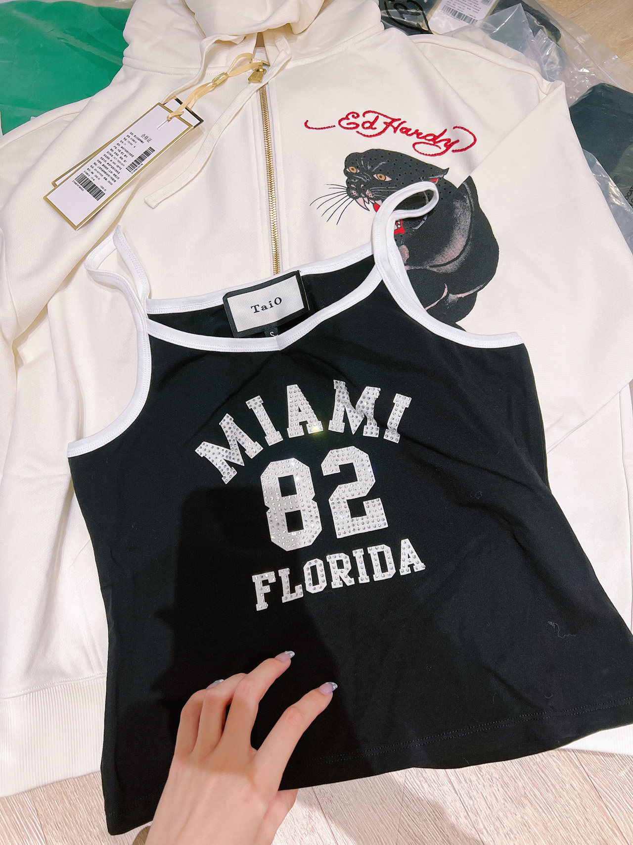 水钻印花tiao美潮吊带