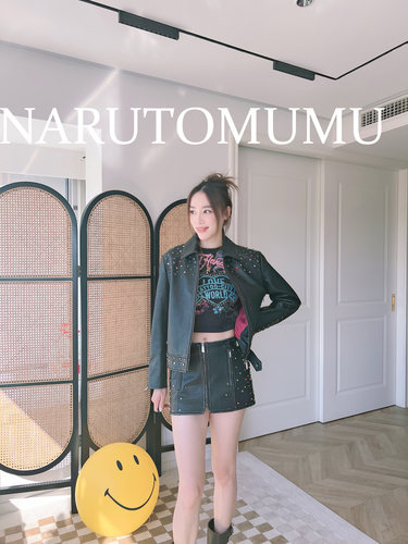 ED常规复古常规铆钉皮衣