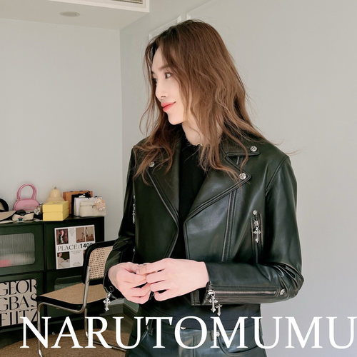 小姐姐全球购ED HARDY 经典十字 五金 皮衣 外套 女款24冬Z045