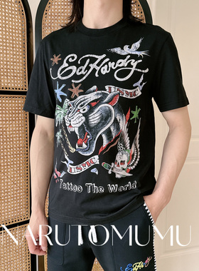 小姐姐全球购ED HARDY 猎豹印花短袖T恤 男款26春05