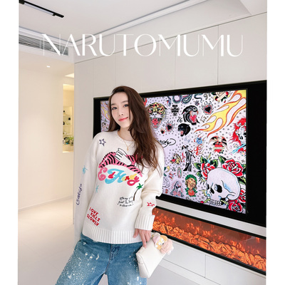 小姐姐全球购ED HARDY 刺绣虎头 针织 毛衣  女款26春05